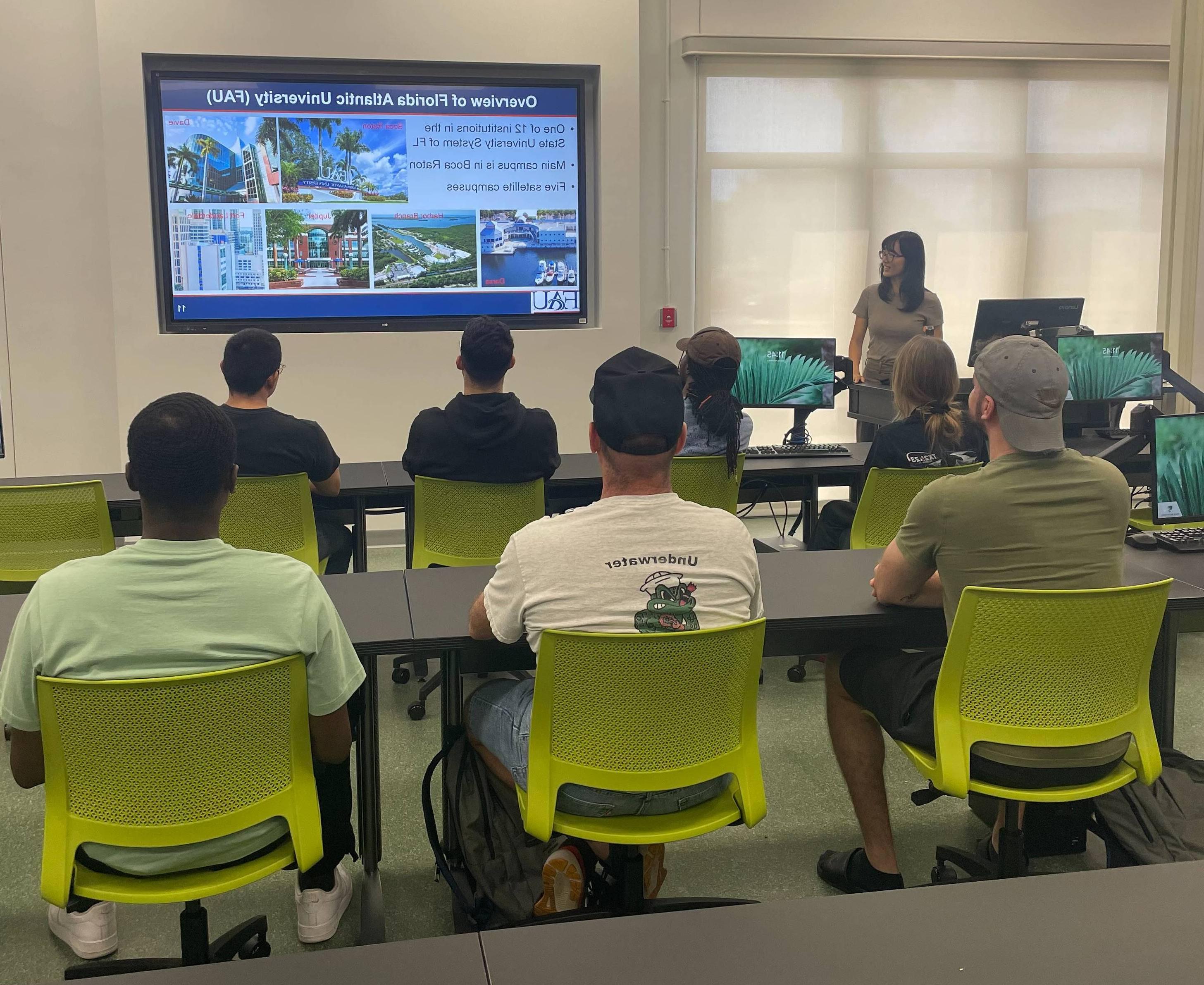 Dr. Yalan Liu Presented FAU Civil, Environmental and Geomatics Engineering at Palm Beach State College